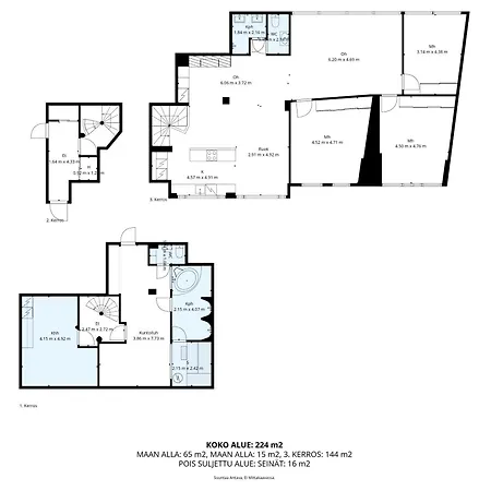 Appartement 2ndhomes Luxury 220m2 With & Private Gym Helsinki